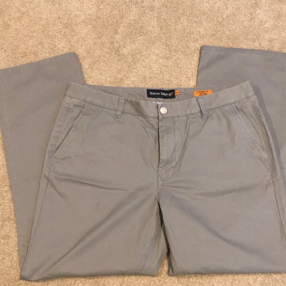 Men’s 36w 30L grey washed chinos